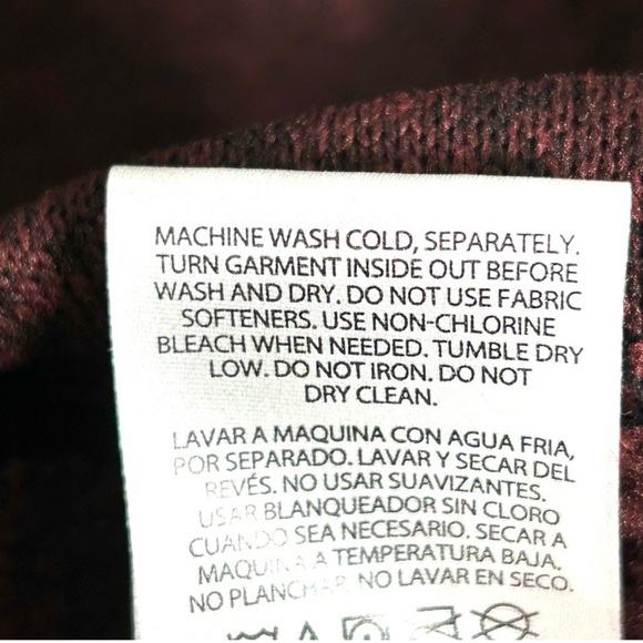 Eddie Bauer Radiator Fleece 1/4 Zip LS Sweater Maroon Color WINE TASTING NEW - Picture 11 of 11